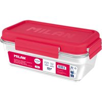 Fiambrera de tritán hermética rectangular 1,2 l nata® 624 rosa