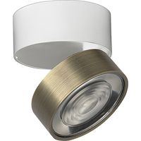 Hole Applique/Plafoniera LED 7W 3000K CRI90 38° IP20 Bronzo - Rossini Group Illuminazione da parete o soffitto orientabile di design