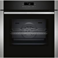 Neff – Four traditionnel encastrable 71l 60cm pyrolyse inox – CircoTherm pour cuisson homogène – 7 modes de cuisson – Nettoyage hydrolyse