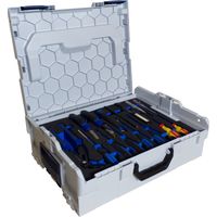 Mallette à outils 100 pièces – Insert en mousse pour rangement sécurisé – Acier au chrome-vanadium – Dimensions 445x358x152mm