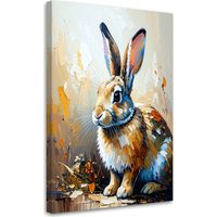 Tableau déco Lapin animal 40x60
