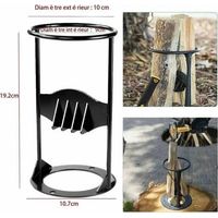 KLVGTIFS PU - Fendeuse à bûches puissante en fonte, mode manuel, pour fendre du bois de 19,2 cm.