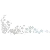 Stickers Dépoli - Branche florale - 97x205 cm
