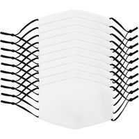 10 bedruckbare Gesichts-Mund-Nasen Maske Stoffmaske für Sublimationsdruck S M L