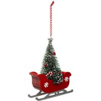 Weihnachtsmotiv Tannenbaum Schlitten 15 cm - Feeric lights & christmas