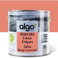Peinture écologique Algo - Satin - Rouge Insouciant - 2L