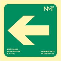 Evakuierungspfeilschild 16x16cm grün rd13107 b13100