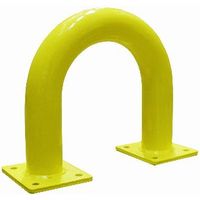 Roll bar in acciaio Ø76mm VISO - giallo - 375 x 350 mm - piastra di montaggio a 4 fori 160 x 140 mm - BAR37NJ
