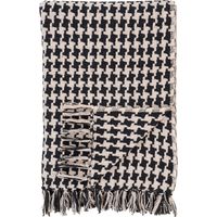 Side Plaid 130x180cm schwarz, beige.