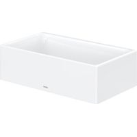 TOTO CS Lavabo à poser, sans trou pour robinet, sans trop-plein,
