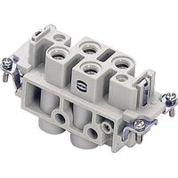 HARTING 09380062701 Buchseneinsatz Han® Com 4 + 2 + PE Schrauben 1 St.