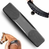 Brosse de Toilettage pour Chevaux Brosse de Massage 6-en-1 en Crin de Cheval Massage de toilettage pour Chevaux,Pour Enlever les Poils Secs et Laches des Chevaux et Grands Chiens