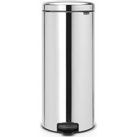 poubelle à pédale 30 l brillant steel - new icon - brabantia