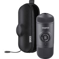 Tragbare Wacaco Nanopresso Kaffeemaschine (grau) + Tasche
