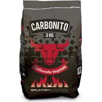 Charbon végétal Carbonite 3 kg – Pour braises et grillades barbecue – Idéal pour cuisson à haute température – Brunnen