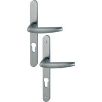 Atlanta HOPPE Set di porte a piastra stretta - aspetto acciaio inox F9 - Chiave i - 1530/300LMSGL - entr.70 - ép.68/77 - 3303381