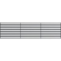 Paravento spiaggia pieghevole frangivista poliestere acciaio 540x150 cm grigio