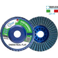 Disco lamellare 115 mm grana 40 supporto plastica tela zirconio Fervi dn6550.112