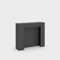 Consola extensible para entrada o comedor, capacidad para 10 personas, 90×25-211 Kiba - Antracita