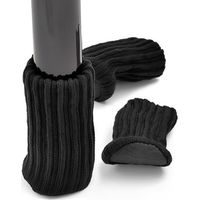 Lot de 24 chaussettes de protection pour pieds de chaise wxsp - chaussettes pour meubles avec patins en feutre - chaussettes élastiques tricotées - protections de sol antidérapantes double couche pour