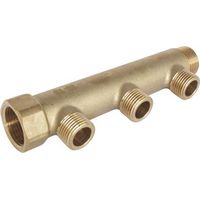 Collecteur mâle-femelle 3/4'' (20/27), 3 départs mâle 1/2'' (15/21), pour sanitaire et chauffage