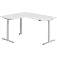 bümö Eckschreibtisch elektrisch höhenverstellbar L-Form Eckform: