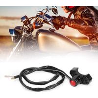 Interrupteur de démarrage et arrêt moteur pour moto - Modèle B en aluminium CNC - Diamètre 22mm