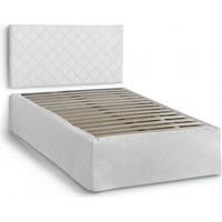Lit carré et demi 120x190 cm – Tête de lit similicuir – Base orthopédique – Hauteur 95 cm – Montage rapide – Fabrication italienne – Talamo Italia
