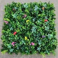 Parete verde artificiale 50x50cm Pianta verde artificiale Recinzioni decorative per esterni Recinzione per muro verde artificiale Fogliame Protezione per balconi per decorazioni da giardino interne