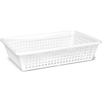 Panier perforé blanc 50X34 h 11 2250M2 Giganpl