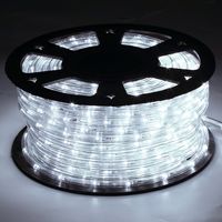 Wolketon Guirlande lumineuse - Tube lumineux 30m 8 fonctions- Blanc froid - IP44