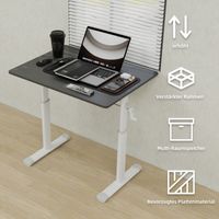 Bureau d'étude réglable pour enfants et adultes – Hauteur réglable, bureau multifonctionnel pour la maison et le bureau, design compact