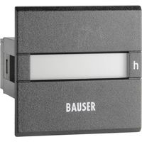 Bauser 3801 contador horario digital negro IP65