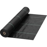 VEVOR Telo Pacciamatura Anti Infestanti, 200g/㎡ PP Barriera di Tessuto per Erbacce Paesaggistico da Giardino Protezione di Suolo UV Tessuto Polietilene 1,2 x 30,5 m, Tessuto Geotessile per Giardino