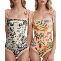 Maillot de bain une pièce réversible sexy à fleurs