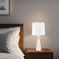 Montgomery Lampe de Table 1 Lumière Laiton, Lin, 2700K