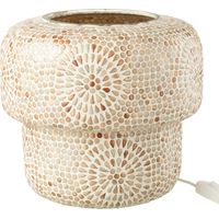 Lampe à Poser Mosaïque "Ruthie" 26cm Beige