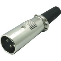 XLR mâle, droit Kash 55000 Nombre de pôles: 3 argent 1 pc(s)