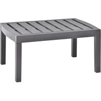 Vidaxl – Table de jardin moka 78x55x38 cm en plastique – Résistante aux intempéries – Facile à nettoyer – Idéale pour terrasses et camping