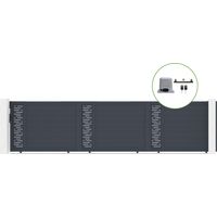 Schiebetor 6m ARLBERG H.140cm Aluminium + RANGER C300 Motorisierung