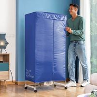 Penderie Chauffante pour Sécher le Linge Rapidement - Séchoir a Linge Electrique, Séchoir à Air Chaud Double Hauteur - Capacité 15kg