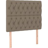 Maison Exclusive - Kopfteil Taupe 90x7x118/128 cm Stoff