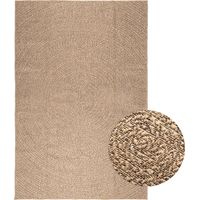 Vidaxl – Tapis kilim 200x290 cm aspect jute – Résistant aux UV – Pour intérieur et extérieur – Facile à nettoyer avec tuyau d'arrosage