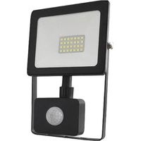 PROIETTORE A LED CON SENSORE PRESENZA 50W - mm 190 x 202 x 52 / 4000K (4400 lm) - nero