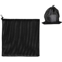 Sac de pompe, sac en filet de filtre de pompe, sac de filtre de pompe d'étang, sac en filet de pompe, accessoires de filtre de pompe à eau domestique (45 45cm, noir)