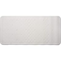 Croydex Hygiene 'N' Clean Anti-Bacterial Slip-Resistant Suction Bath Mat, White