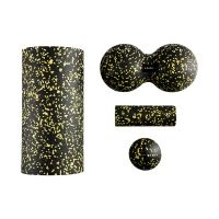 FSBM04 schwarz-gelbes SET Massagerollen/-bälle (4 Stück) HMS
