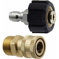 M22-14 High Pressure Washer Adapter Set, 3/8" Quick Connect Swivel Adapters, Male High Pressure Water Gun, Garden Hose Connection Kit