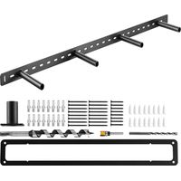 VEVOR Staffe per Mensole Galleggianti Resistenti, 1 Pezzo, Supporto per Mensole Nascoste per Impieghi Gravosi da 1092,2 x 157,4 x 38,1 mm Capacita di Peso di 104 kg per Montaggio a Parete