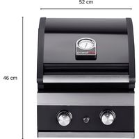 Grandhall Gasgrill ClassicG2 Einbau Grill Gas Garten Gartenkamin Kamin 8,5 kW